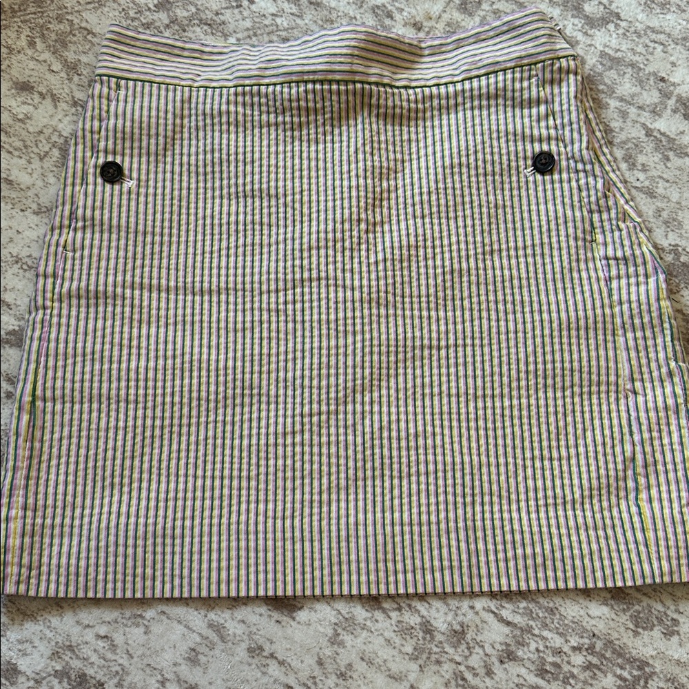 J. Crew Pastel Striped Skirt